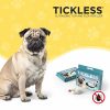 Vegyszermentes ultrahangos kullancs és bolha riasztó kutyáknak , BARNA , Tickless ECO-Pet