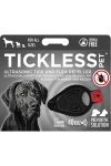 Vegyszermentes ultrahangos kullancs és bolha riasztó kutyáknak , Tickless , Fekete