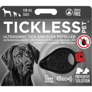   Vegyszermentes ultrahangos kullancs és bolha riasztó kutyáknak , Tickless , Fekete