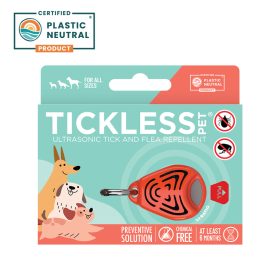  Vegyszermentes ultrahangos kullancs és bolha riasztó kutyáknak , Tickless , Narancs