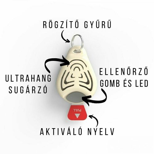 Vegyszermentes ultrahangos kullancs és bolha riasztó kutyáknak , Tickless , Narancs