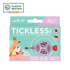   Vegyszermentes ultrahangos kullancs és bolha riasztó kutyáknak , Tickless , Pink