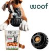 Pupsicle SZETT - extra erős tölthető interaktív játék MARHA jutalomfalattal  , L , fekete , Woof