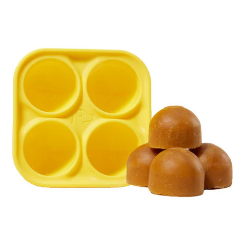 Pupsicle SZETT - extra erős tölthető interaktív játék jutalomfalat készítő formával , S , fekete , Woof