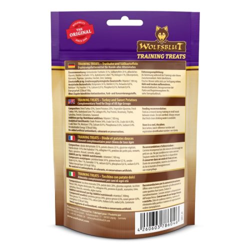 Black Bird Tréning snack - Pulyka édesburgonyával , Wolfsblut