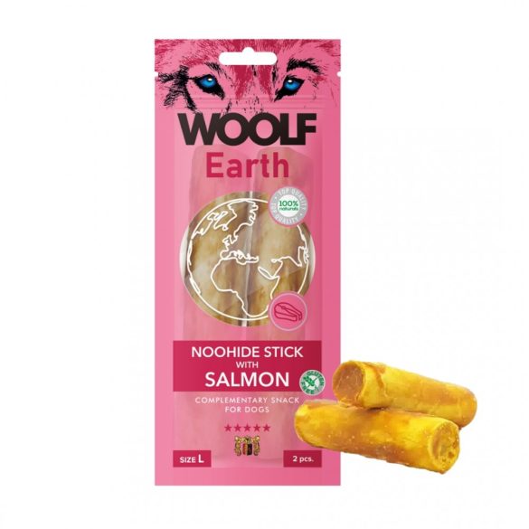 Kollagén rágórúd 2db - Lazachússal 85g , Woolf Earth Noohide