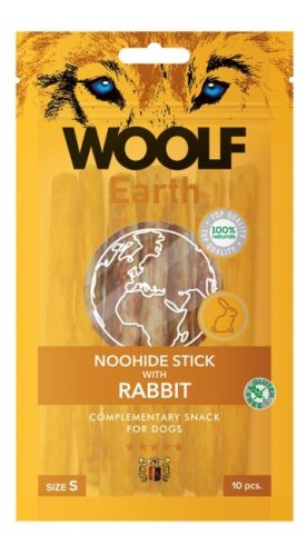 Kollagén rágórúdak - Nyúlhússal 10db , Woolf Earth Noohide