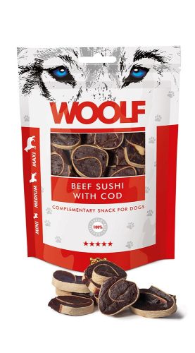 Marha sushi tőkehallal 100g , Woolf