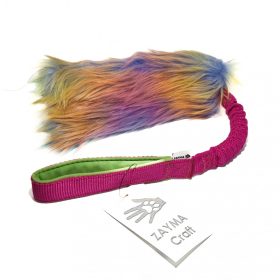   Szőrmés huza-vona játék rugalmas szárral L , Zayma Craft